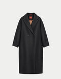 Oversized coat in black