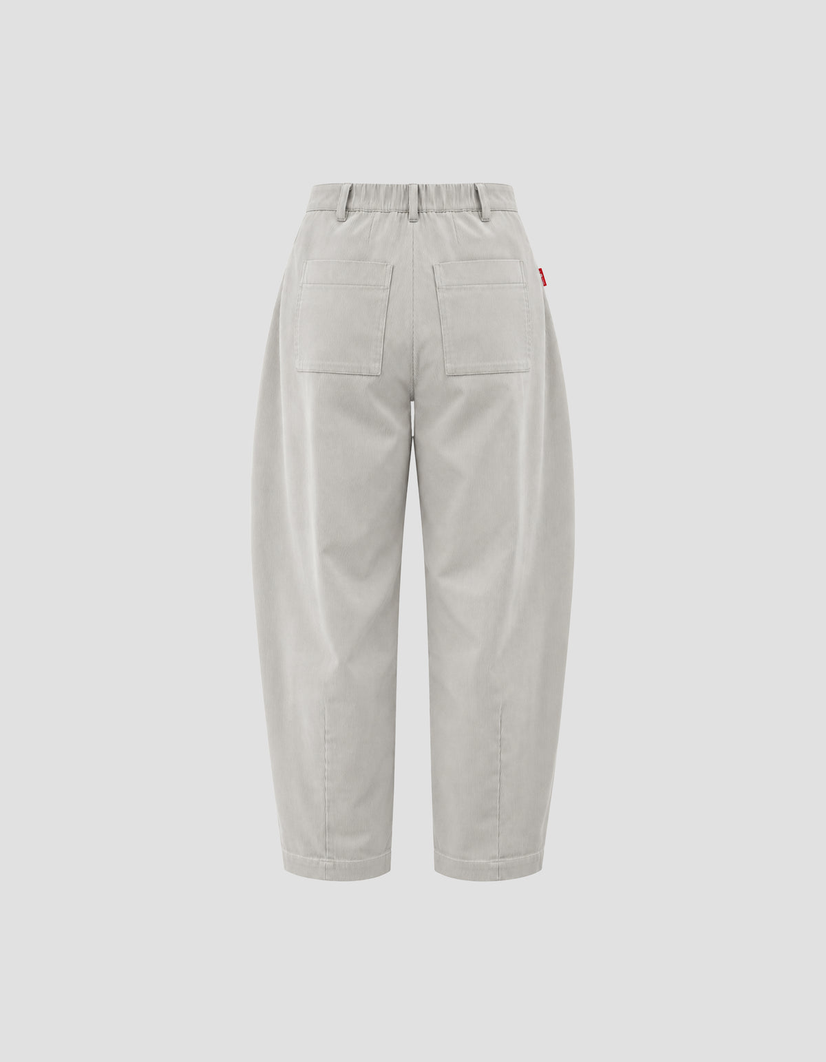 Corduroy barrel-leg pants