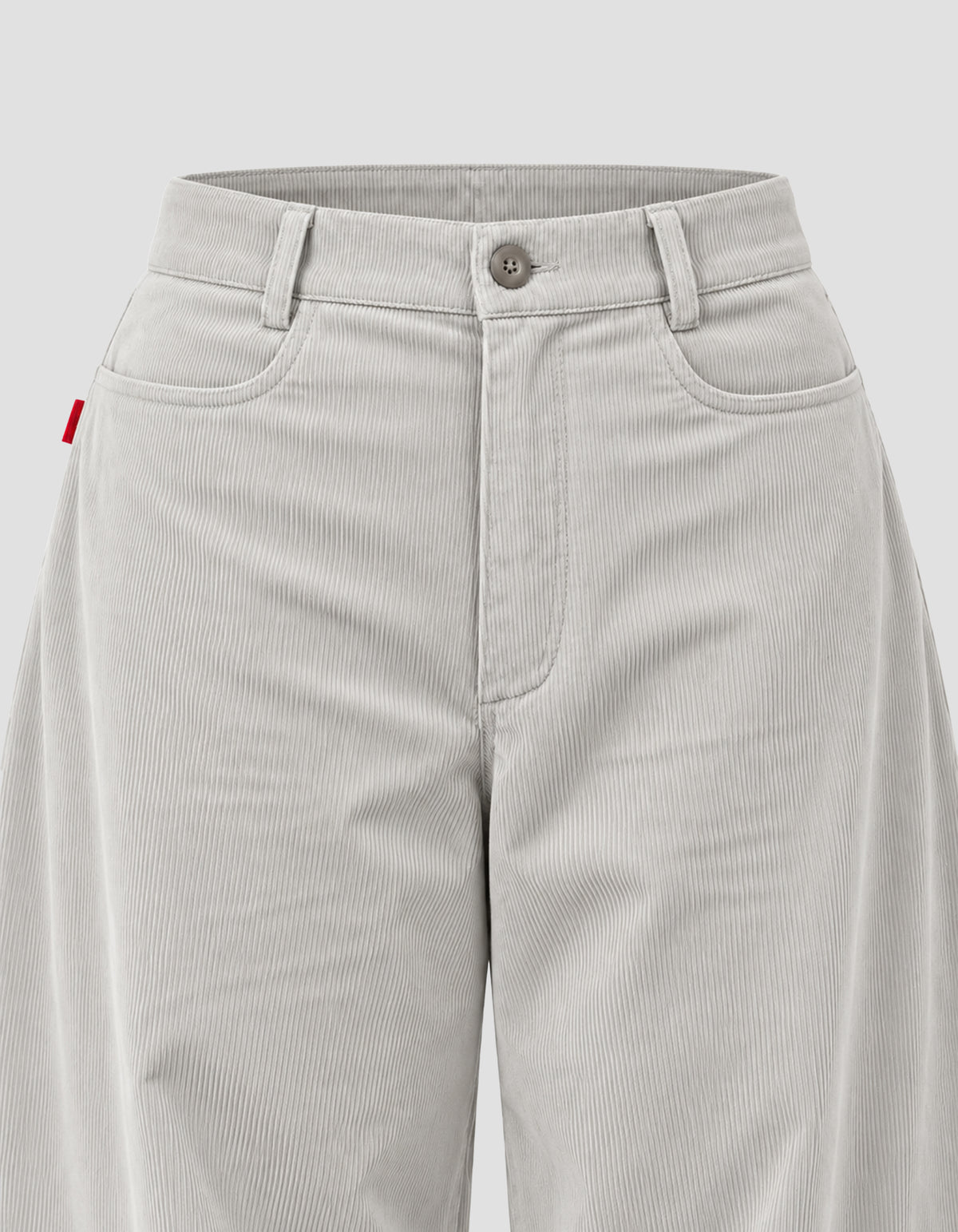 Corduroy barrel-leg pants