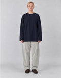 Cropped cupro tennis shirt with dropped shoulders
