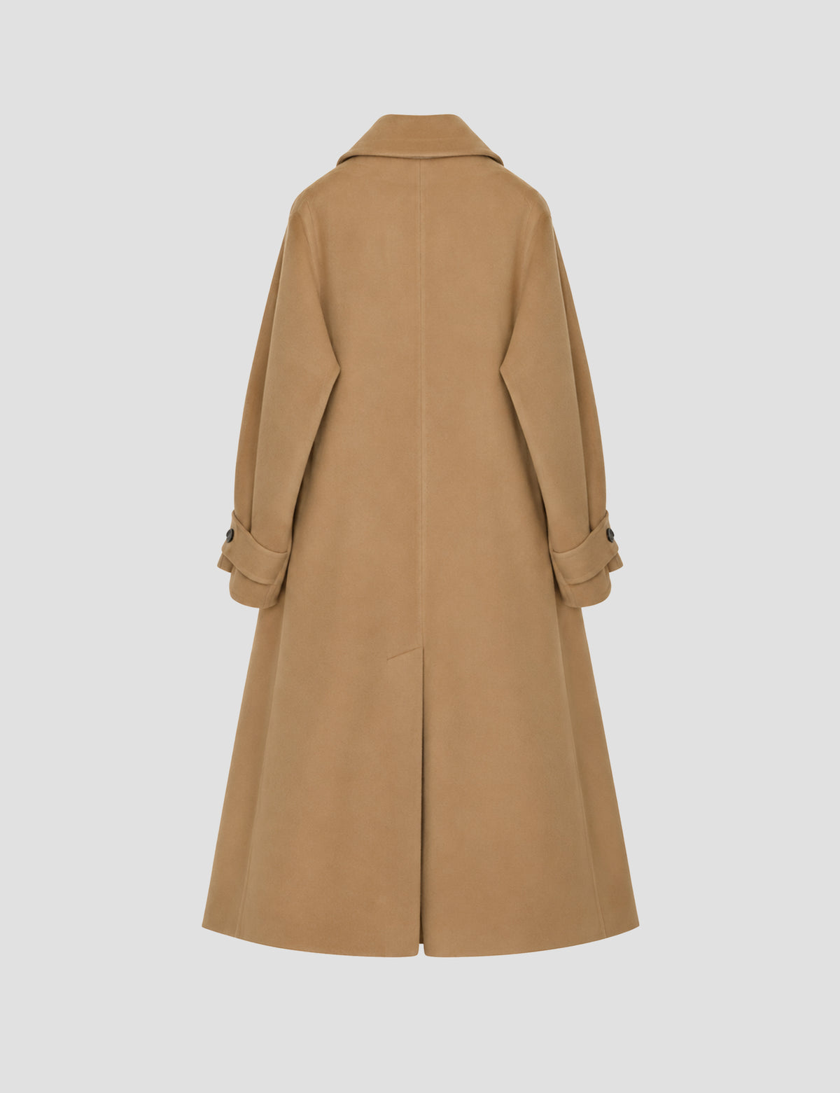A-line coat with a soft voluminous cut and a concealed button fastening