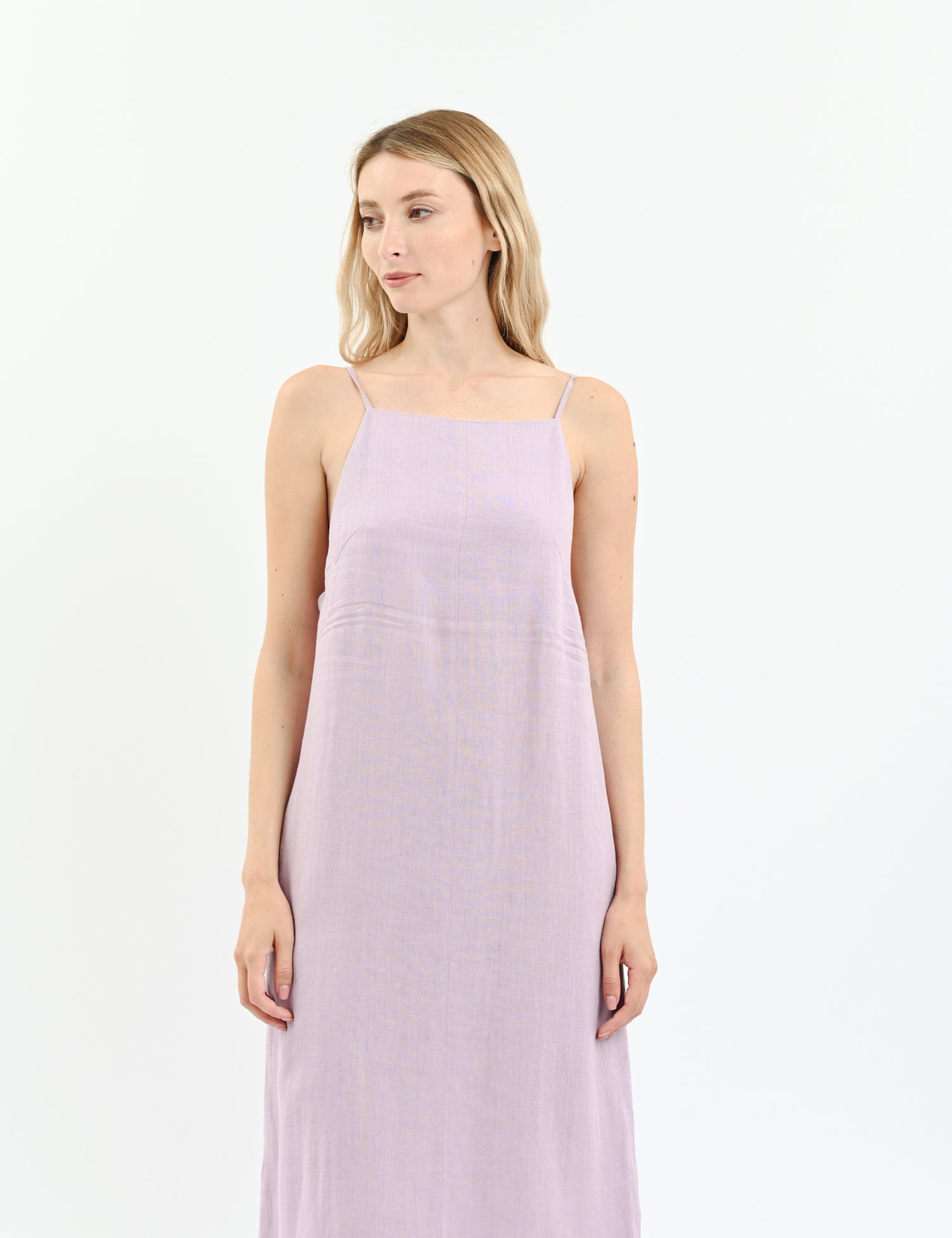 Cropped cupro tennis shirt with dropped shoulders