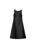 Cropped cupro tennis shirt with dropped shoulders