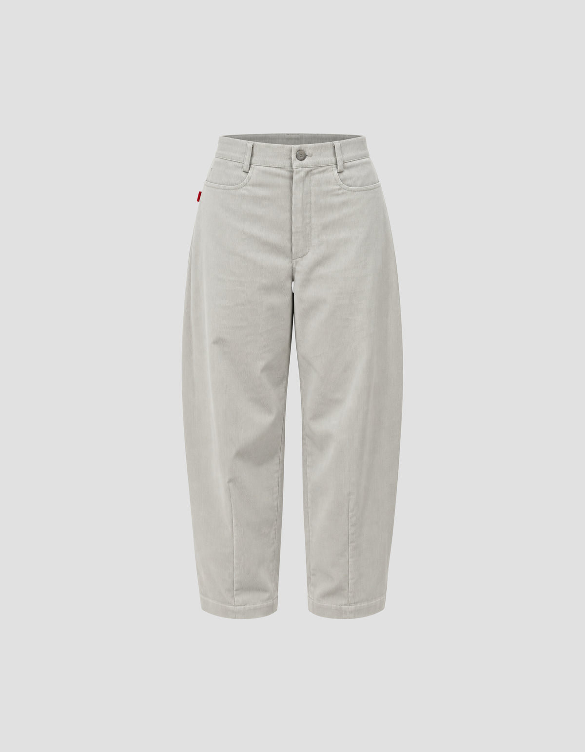 Corduroy barrel-leg pants